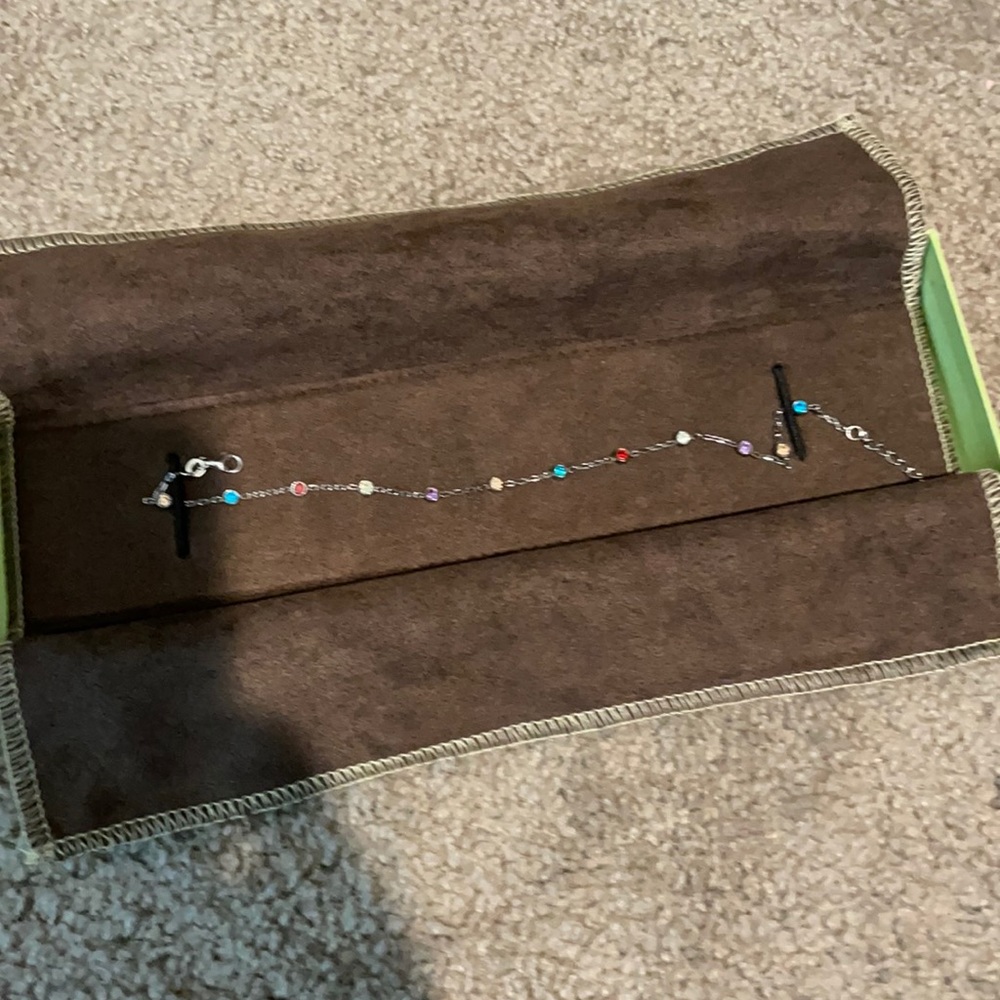 Multicolor ankle bracelet by Ross simons